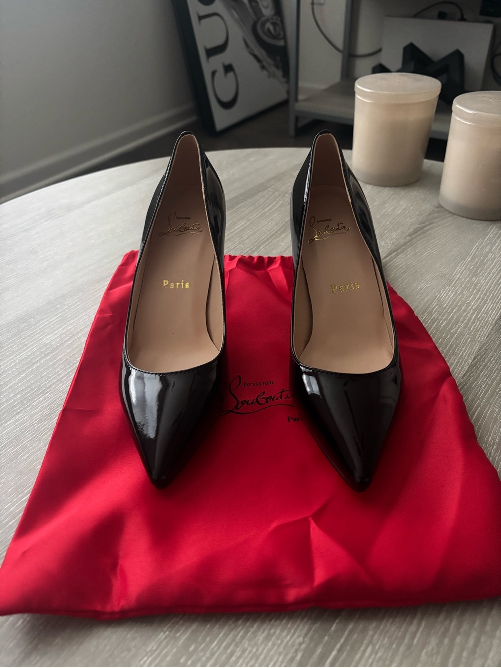Christian Louboutin Patent Leather Pumps
Size 38 EU / 7.5 US W